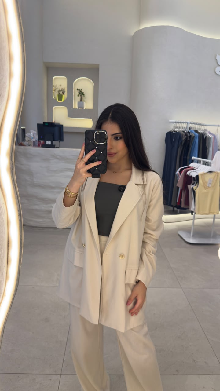 linen suit