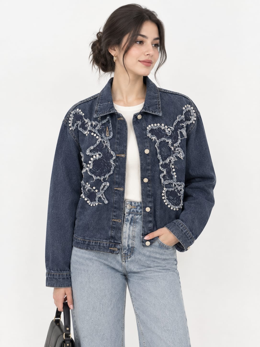 G-denim jacket- t009