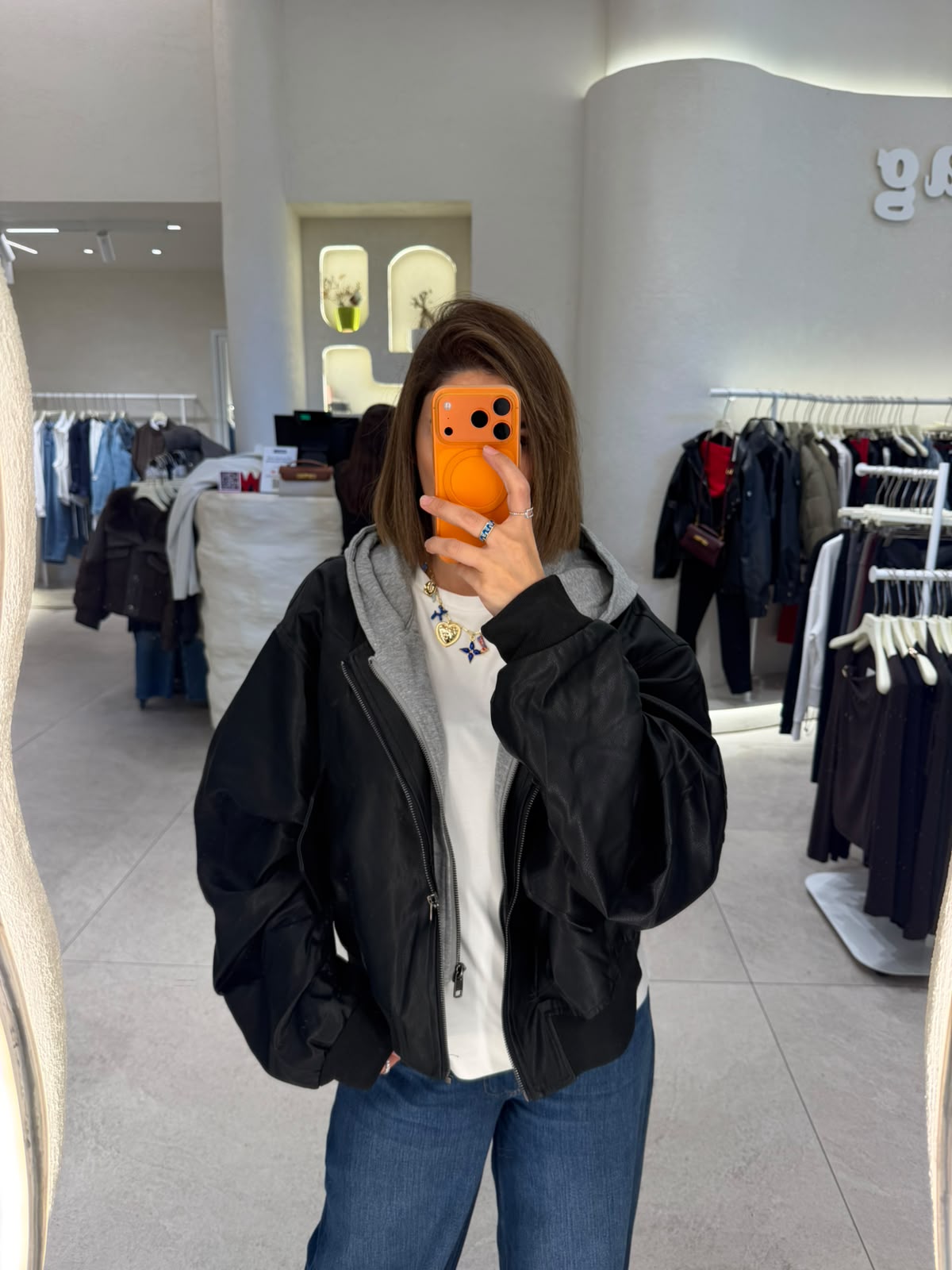 G-leather jacket 960119