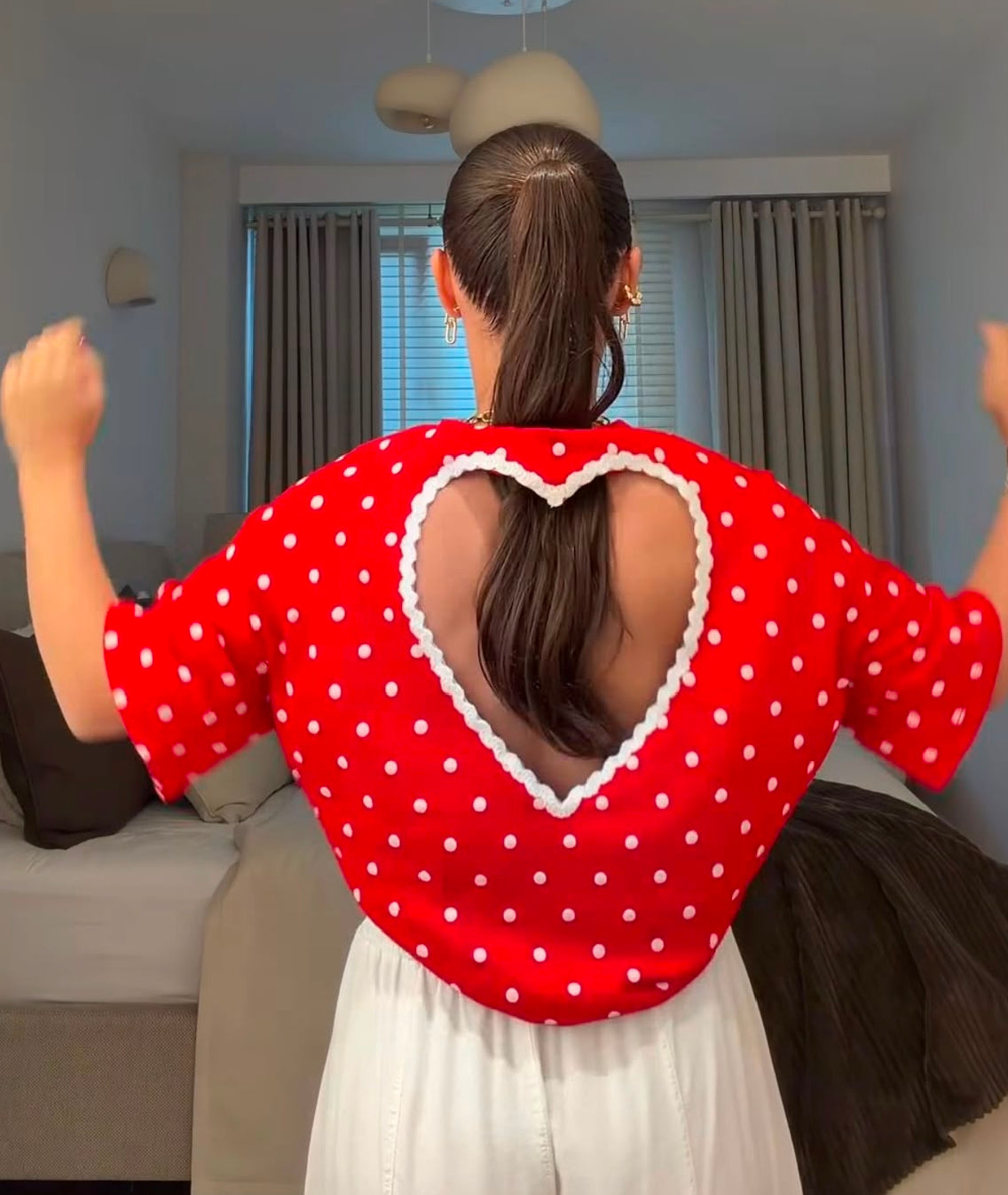 open back heart t-shirt